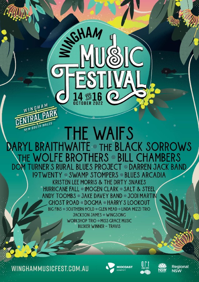 Wingham Music Festival poster 2022